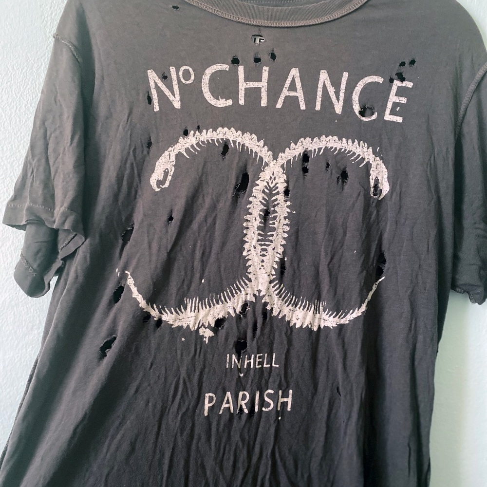 UNIF tee shirt with purposeful holes
